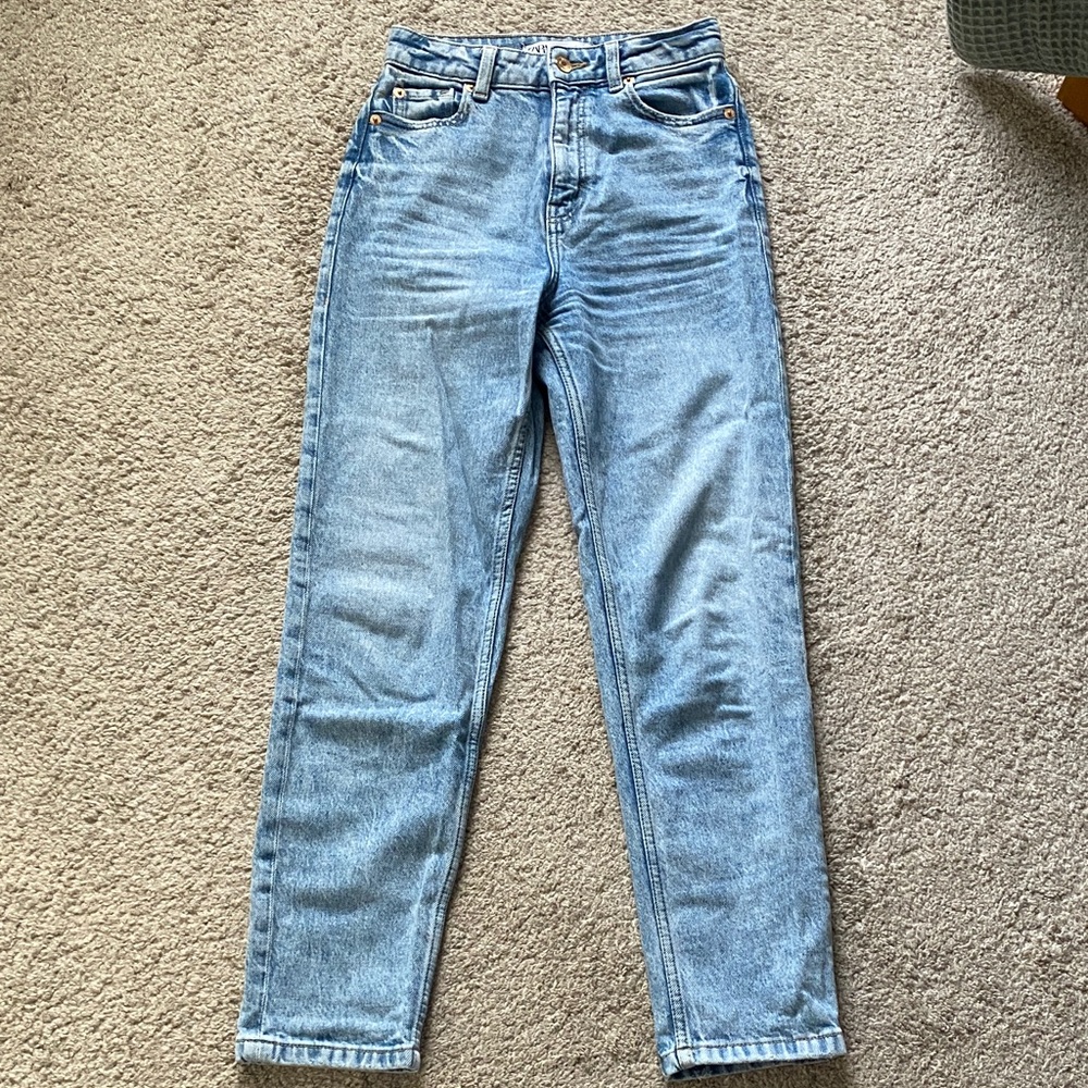 Zara Classic Blue Denim Pants
